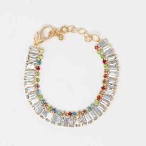 Multi colored rhinestone bracelet jewel stone